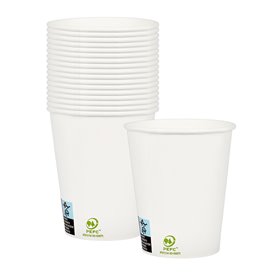 Papieren beker wit 6Oz/180ml Ø7,0cm (100 stuks) 