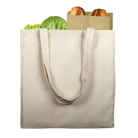 Katoenen Tas met Lange Hengsels Beige 38x42cm (200 stuks)