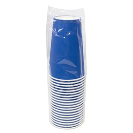 Kartonnen beker “Colours” Blauw 600ml Ø9,4cm (20 stuks)