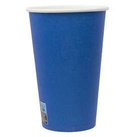 Kartonnen beker “Colours” Blauw 600ml Ø9,4cm (320 stuks)