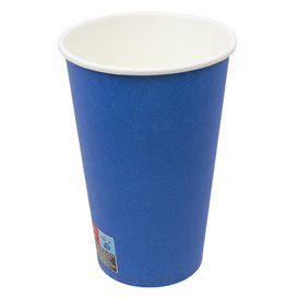 Kartonnen beker “Colours” Blauw 600ml Ø9,4cm (320 stuks)