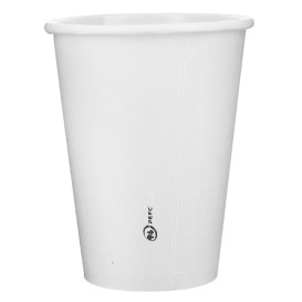 Papieren beker wit 12 Oz/360ml Ø8,9cm (40 stuks)