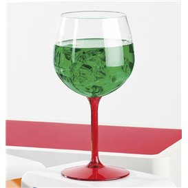 Herbruikbaar Durable Glas voor Gin TT rode voet 580ml (1 Stuk)