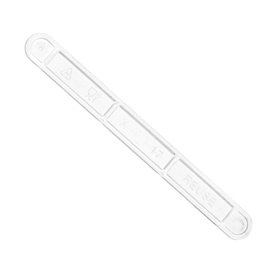 Plastic PS koffie roerder transparant 9cm (100 stuks) 