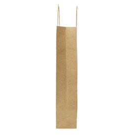 Papieren Zak voor Flessen met Handgrepen Kraft 18+8x39cm (300 stuks)