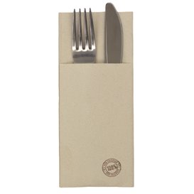 Eetgerei zak papieren servetten Eco Micropunt 33x40cm (60 stuks)