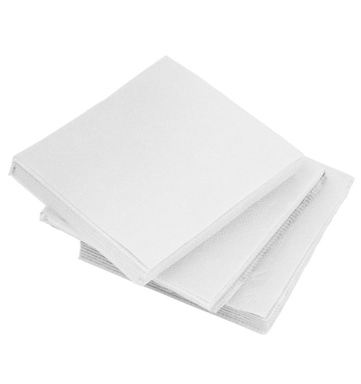 Papieren Servet Micropunt 2-laags Wit 20x20cm (100 Stuks)