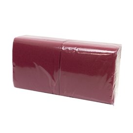 Papieren Servet Micropunt 2-laags Bordeaux 20x20cm (100 Stuks)