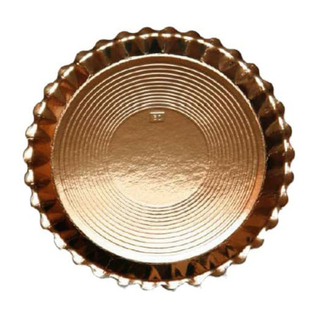 Papieren bord Rond vormig goud "Venus" 30cm (5 stuks)