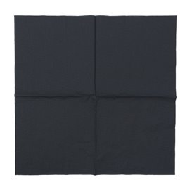 Papieren Servet met Rand 2-laags Zwart 40x40cm (100 Stuks)