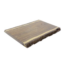 Houten bediening schotel Rechthoekige vorm 30,5x20,3x1,9cm (8 stuks)