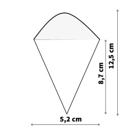 Dennenblad kegel 12,5cm (50 stuks) 