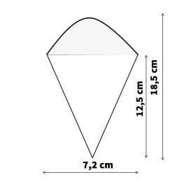 Dennenblad kegel 18,2cm (50 stuks) 