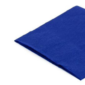 Papieren servet blauw 20x20cm (100 stuks) 