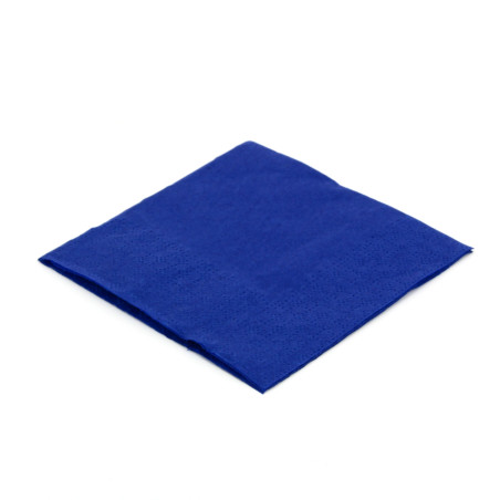 Papieren servet blauw 20x20cm (100 stuks) 