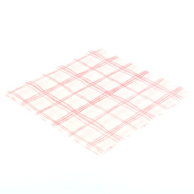 Papieren servet rood Vierkant 1-laags 33x33 (3.840 stuks)