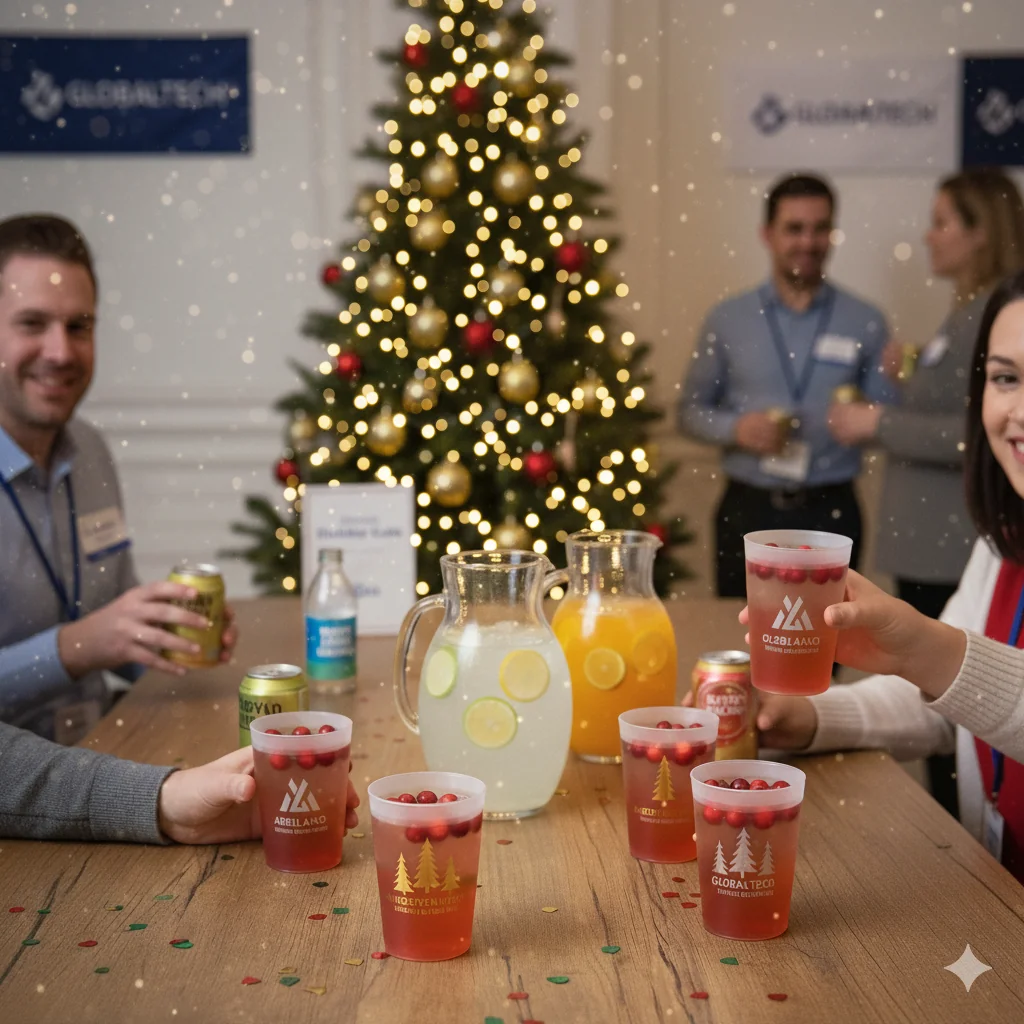 Herbruikbare gepersonaliseerde bekers: het perfecte detail voor jouw kerstfeest